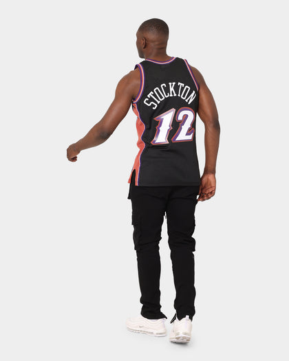 Mitchell & Ness Utah Jazz John Stockton #12 '98-'99 Alt Swingman Jersey Black