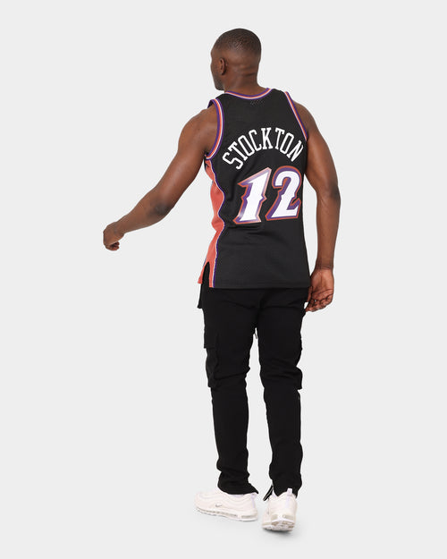 Mitchell & Ness Utah Jazz John Stockton #12 '98-'99 Alt Swingman Jersey Black