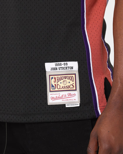 Mitchell & Ness Utah Jazz John Stockton #12 '98-'99 Alt Swingman Jersey Black