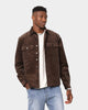 XXIII Lennox Cord Shacket Chocolate