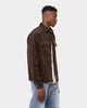 XXIII Lennox Cord Shacket Chocolate