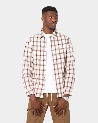 XXIII Quinn Check Shirt Brown/White