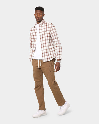 XXIII Quinn Check Shirt Brown/White