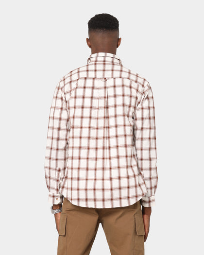 XXIII Quinn Check Shirt Brown/White