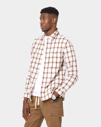 XXIII Quinn Check Shirt Brown/White