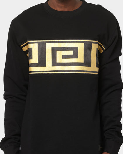 Last Kings Ancient Panel Crewneck Black
