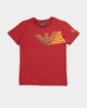 EA7 Emporio Armani Kid's Eagle T-Shirt Burgundy