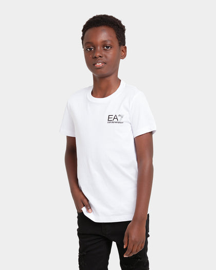 Emporio Armani Kid's Small Logo T-Shirt White