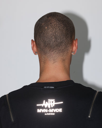 The Anti Order Man Made Zipper Crewneck Black/3M