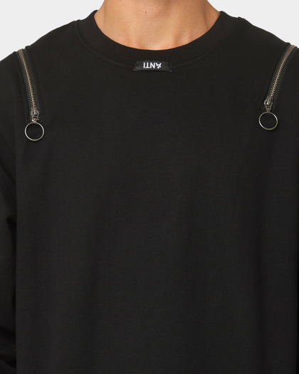 The Anti Order Man Made Zipper Crewneck Black/3M