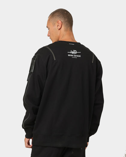 The Anti Order Man Made Zipper Crewneck Black/3M