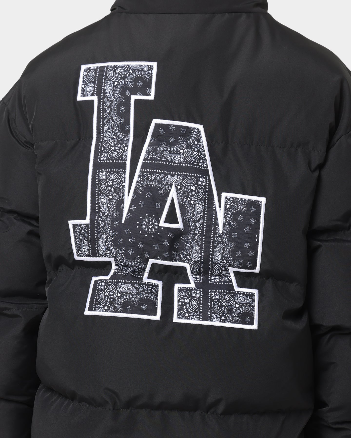 New Era Los Angeles Dodgers Paisley Puffer Jacket Black | Culture