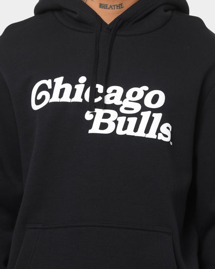 New Era Chicago Bulls Puff Print Hoodie Black