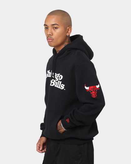 New Era Chicago Bulls Puff Print Hoodie Black