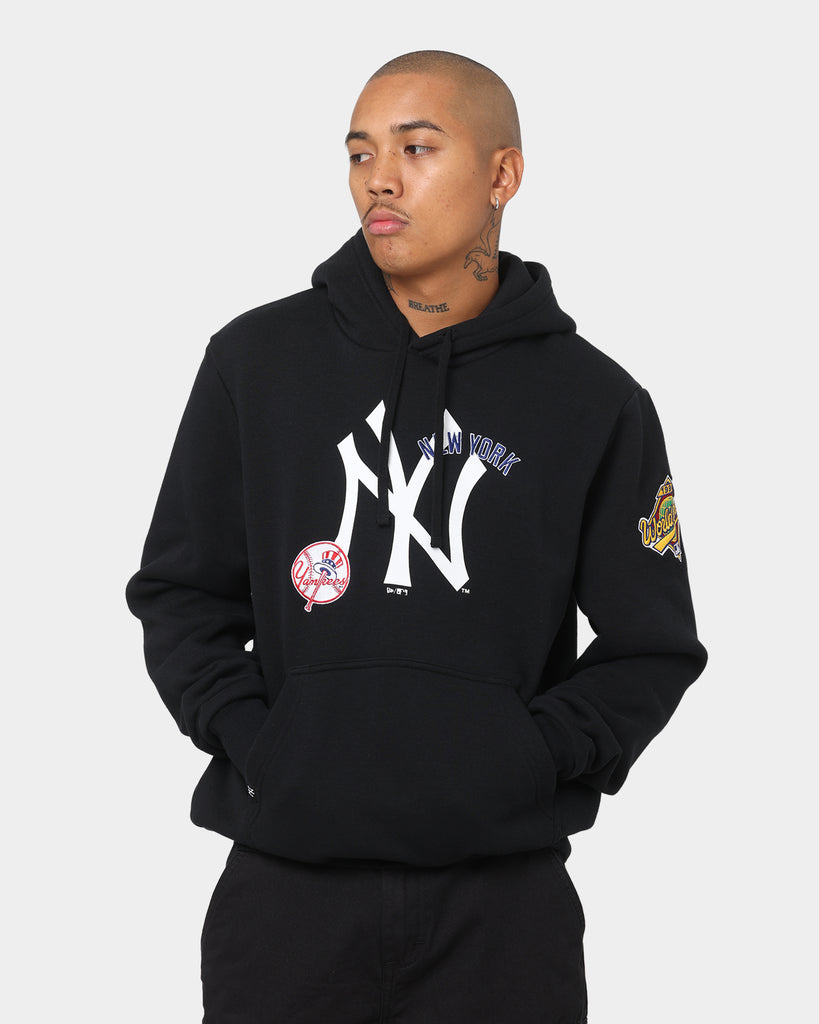 New Era New York Yankees World Series Multi Logo Hoodie Black | Culture  Kings US