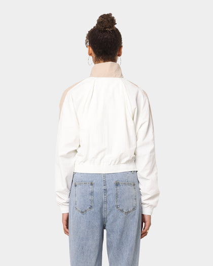 Reebok Women's Cropped Vector Track Jacket Chalk