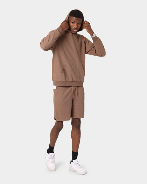 XXIII Jaxon Rib Hoodie Brown