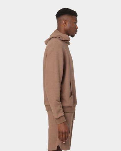 XXIII Jaxon Rib Hoodie Brown
