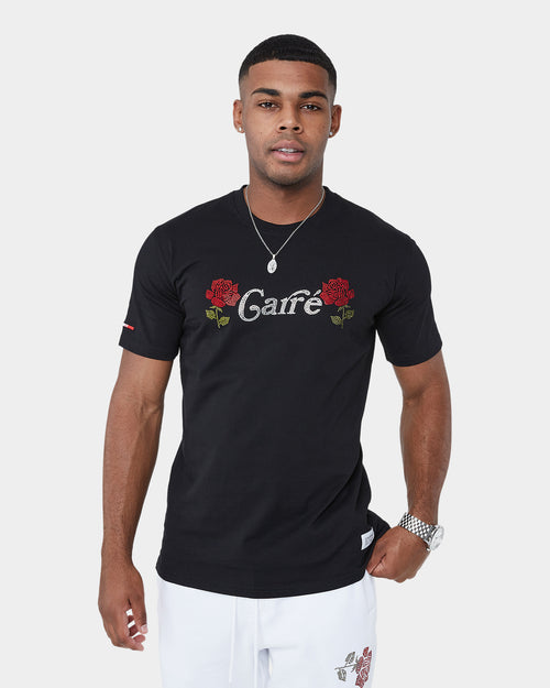Carré Rhinestone Rose Classic Short Sleeve T-Shirt Black