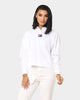Tommy Jeans Women's Badge Polo Long Sleeve Shirt White