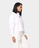 Tommy Jeans Women's Badge Polo Long Sleeve Shirt White