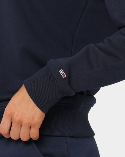 Tommy Jeans Women's Slim Terry Logo Crewneck Twilight Navy