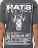 Rats Get Fat Guard Dog Vintage T-Shirt Black Dye