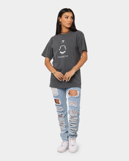 Rats Get Fat Guard Dog Vintage T-Shirt Black Dye