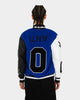 The Anti Order Corvus Leather Varsity Jacket Royal/Black/White