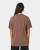 HUF X Pleasures Dyed Short Sleeve T-Shirt Brown