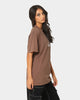 HUF X Pleasures Dyed Short Sleeve T-Shirt Brown