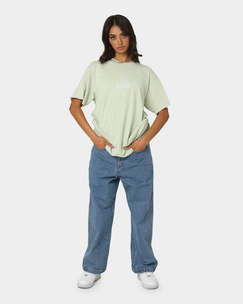 HUF X Pleasures Dyed Short Sleeve T-Shirt Green