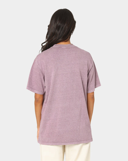 HUF X Pleasures Dyed Short Sleeve T-Shirt Purple