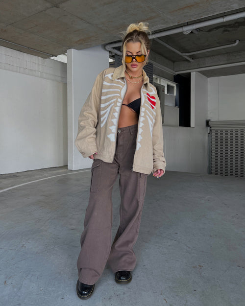 Loiter Ribcage Work Jacket Tan