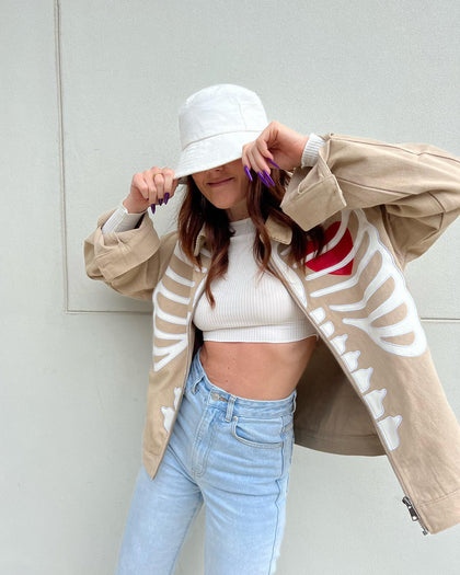 Loiter Ribcage Work Jacket Tan