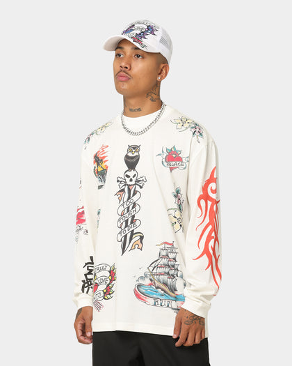 Palace Inky Long Sleeve T-Shirt White