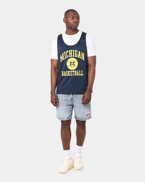 National Collegiate Athletic Association Michigan Basketball Jersey Pageant Navy