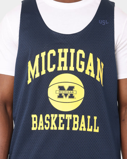 National Collegiate Athletic Association Michigan Basketball Jersey Pageant Navy