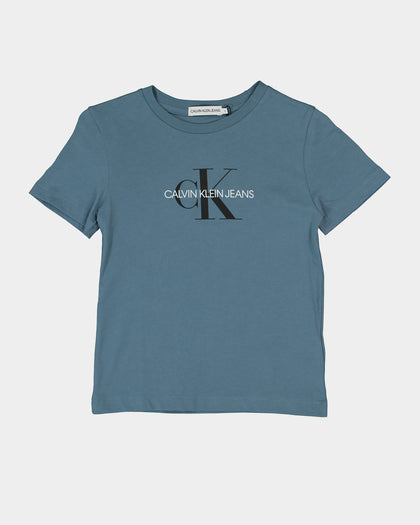 Calvin Klein Kids' Monogram Logo T-Shirt Misty Sky