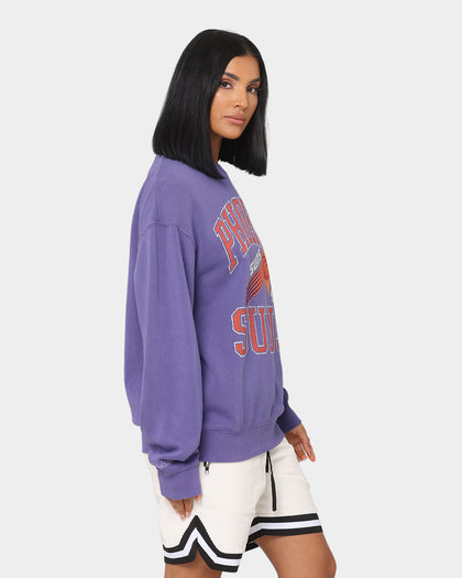 Mitchell & Ness Women's Phoenix Suns Vintage Ivy Arch Crewneck Faded Purple