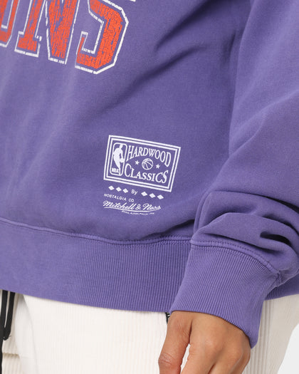 Mitchell & Ness Women's Phoenix Suns Vintage Ivy Arch Crewneck Faded Purple