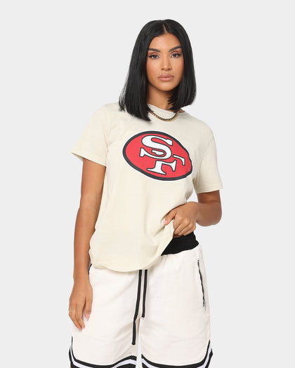 Mitchell & Ness San Francisco 49ers Vintage NFL Big Logo T-Shirt Khaki