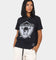 Mitchell & Ness Women's Las Vegas Raiders Vintage NFL Big Logo T-Shirt Faded Black