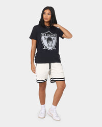 Mitchell & Ness Women's Las Vegas Raiders Vintage NFL Big Logo T-Shirt Faded Black