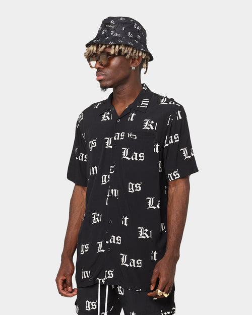 Last Kings Fragment Button Up Shirt Black