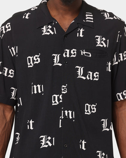 Last Kings Fragment Button Up Shirt Black