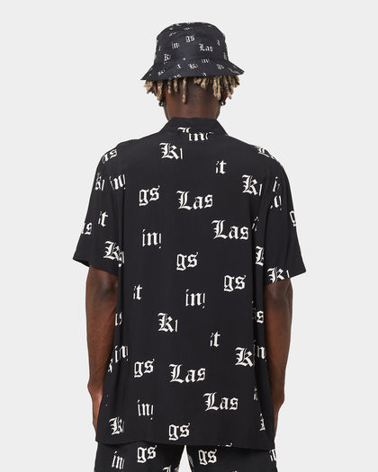 Last Kings Fragment Button Up Shirt Black