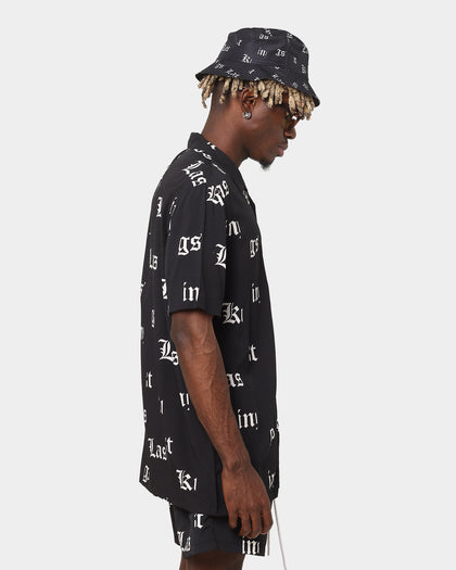 Last Kings Fragment Button Up Shirt Black