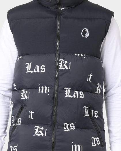 Last Kings Fragment Puffer Vest Black