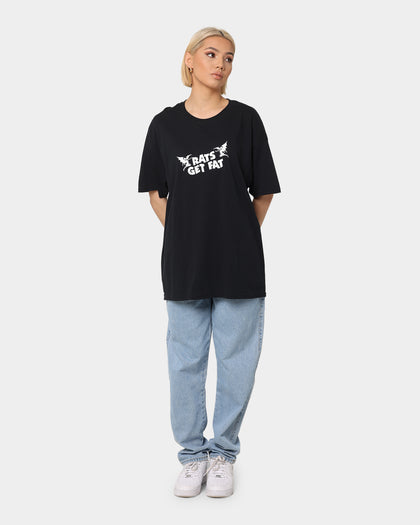 Rats Get Fat Bloody Rats Oversized Vintage T-Shirt Black